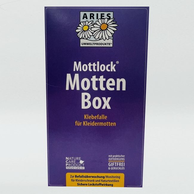 Mottenbox mit Klebefalle für Kleidermotten